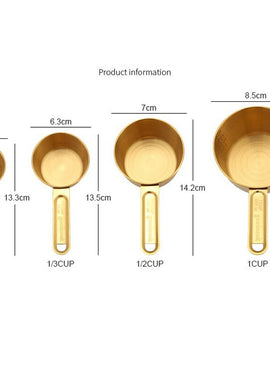 Cuillères à mesure en inox 4 pcs