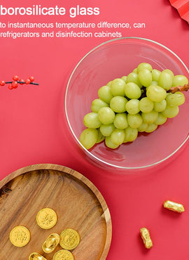 Plateau en bois d'acacia & Boîte en verre borosilicate 2350ml