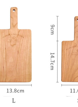 Planche à découper en bois de cerisier 2 pcs