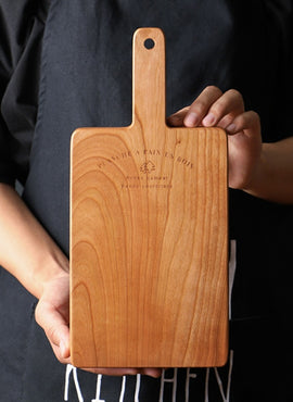 Planche à découper en bois de cerisier 2 pcs