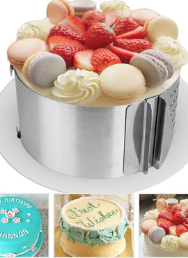 Moules de cuisson réglable en acier inoxydable