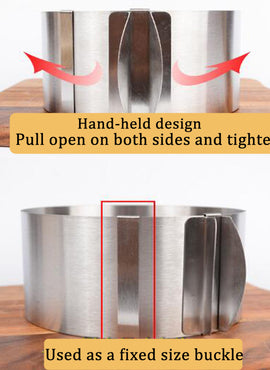 Moules de cuisson réglable en acier inoxydable